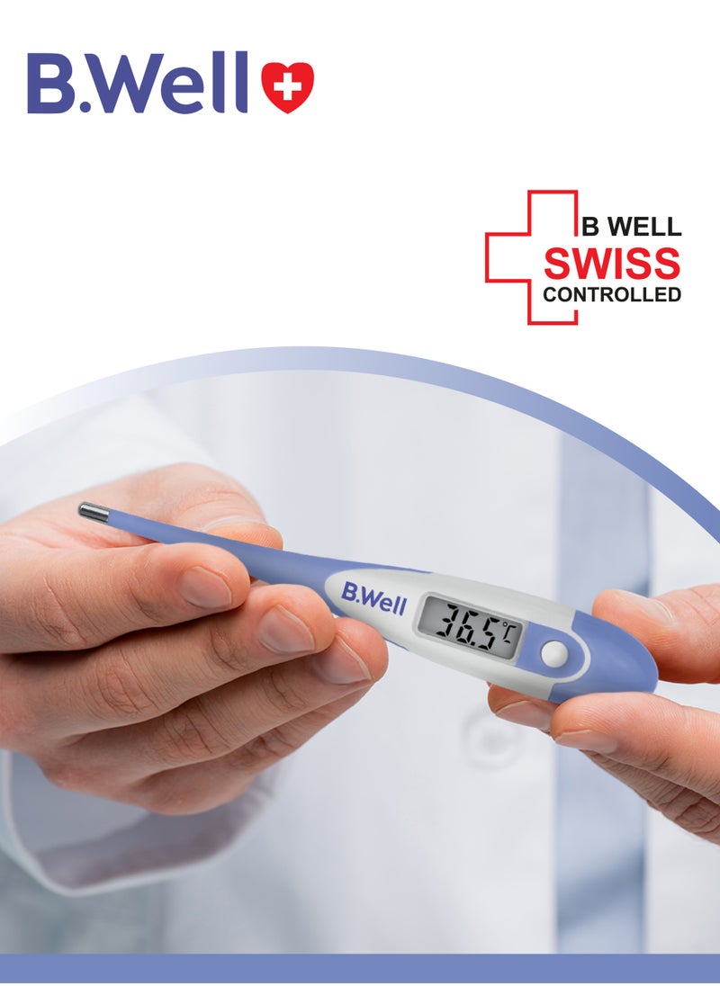 B.Well PRO-04 Standard Digital Thermometer Flexible-Tip Waterproof Celsius & Fahrenheit