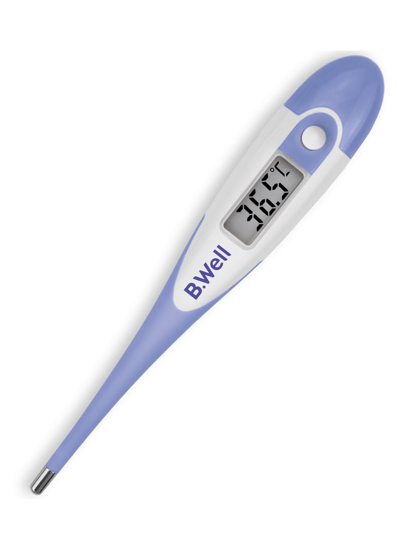 B.Well PRO-04 Standard Digital Thermometer with Flexible Tip, Waterproof Design & Case - Image 1