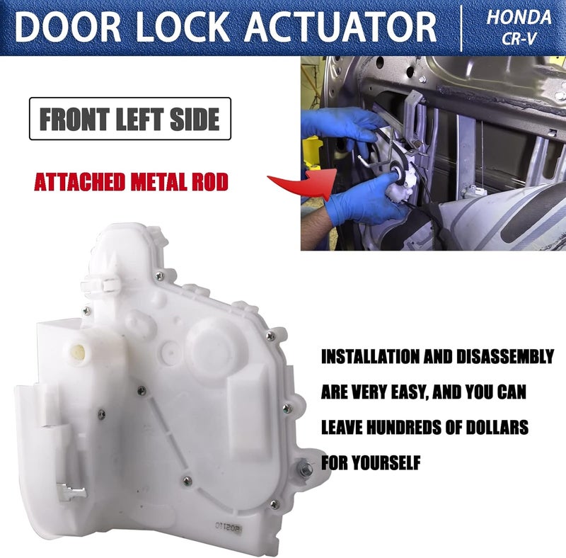 Unikpas Power Door Lock Actuator Motor for Honda CRV 2007-2011 Front Left Driver Side - Image 3