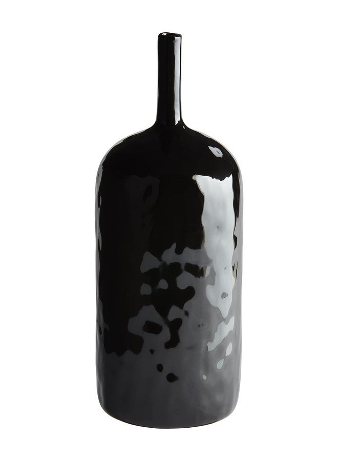 Mud Pie Black Bottle Vase, Large - Image 1