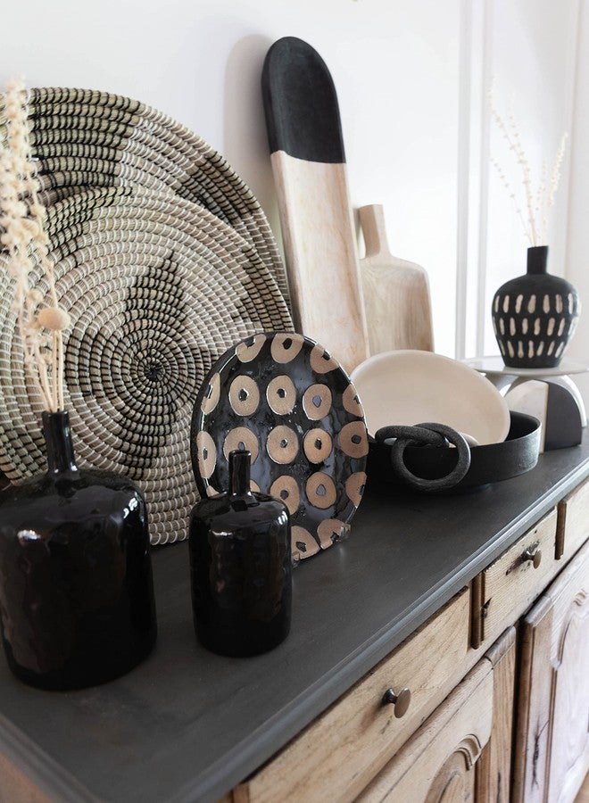 Mud Pie Black Bottle Vase, Large - Image 5