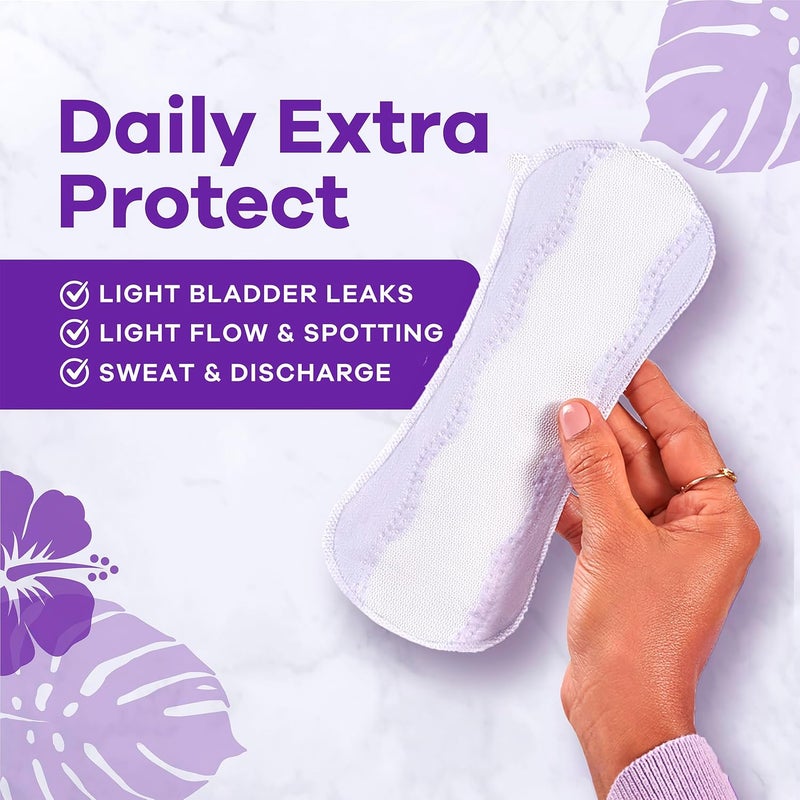 Always Anti-Bunch Xtra Protection Daily Liners for Women, Light Absorbency, Regular Length, 100 Count - Image 3