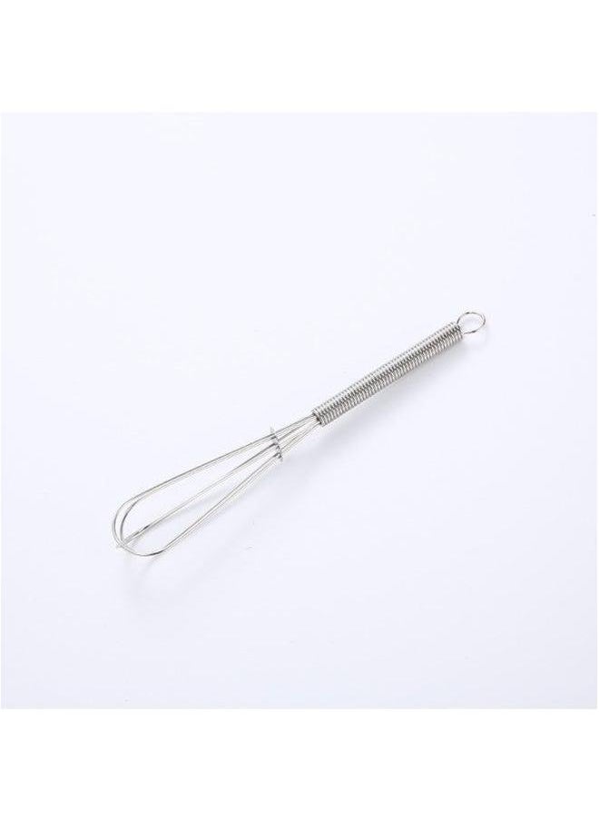 Generic Stainless Steel Egg Beater Spring Handle Blender Cream Stir Foaming Blazer Baking Tool-Color:5 Inch  - Image 1