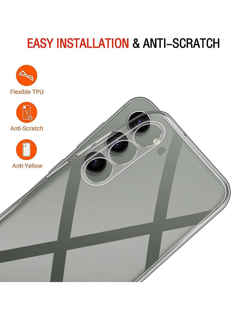 BORTONY Samsung S24 Plus Case Crystal Clear Flexible Soft TPU Shockproof Protective Case Cover for Samsung Galaxy S24 Plus - Image 3