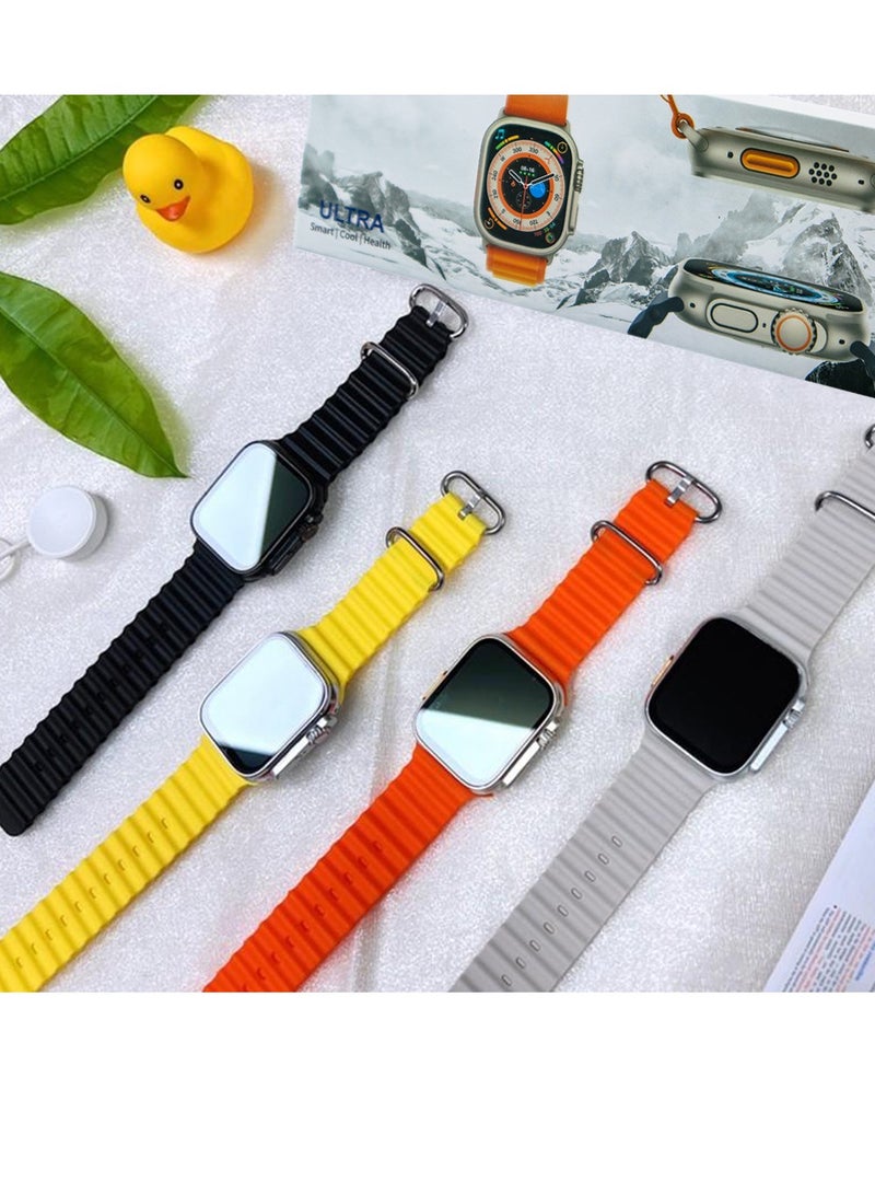 iBRIT 49mm Smart Watch iBrit Ultra Aluminum Case Support Bluetooth Calling Wireless Charging Health Care White - Image 2