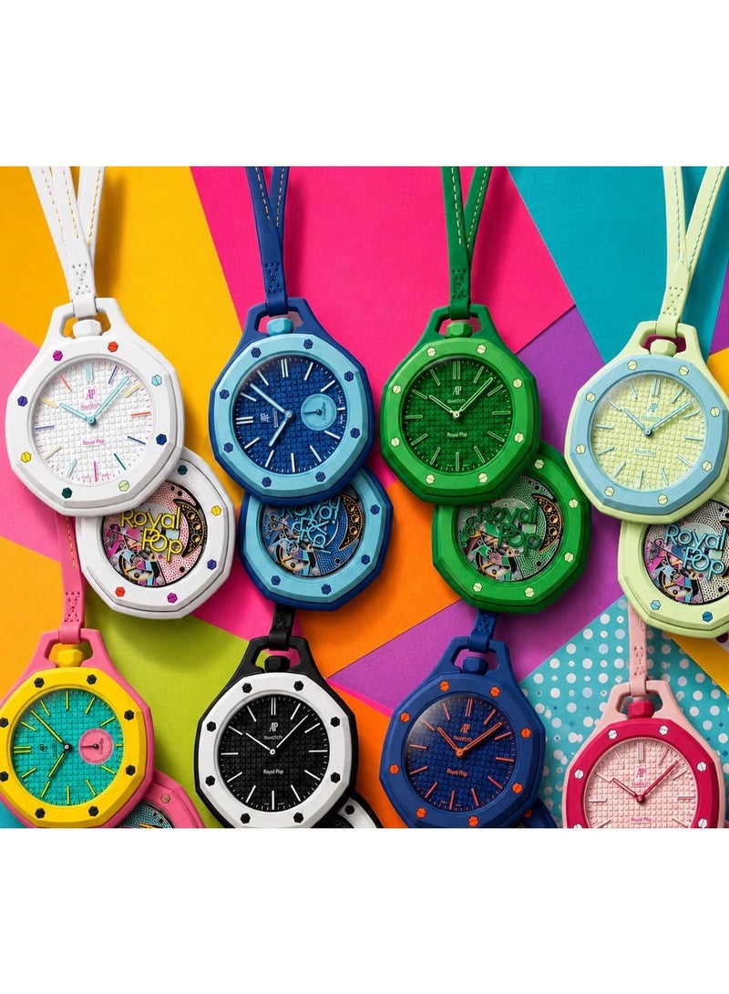 Royal Pop Quartz Pocket Watch Fashion Lanyard Hanging Pendant Watch Unique Casual Analog Pocket Watch - Black. - Image 2