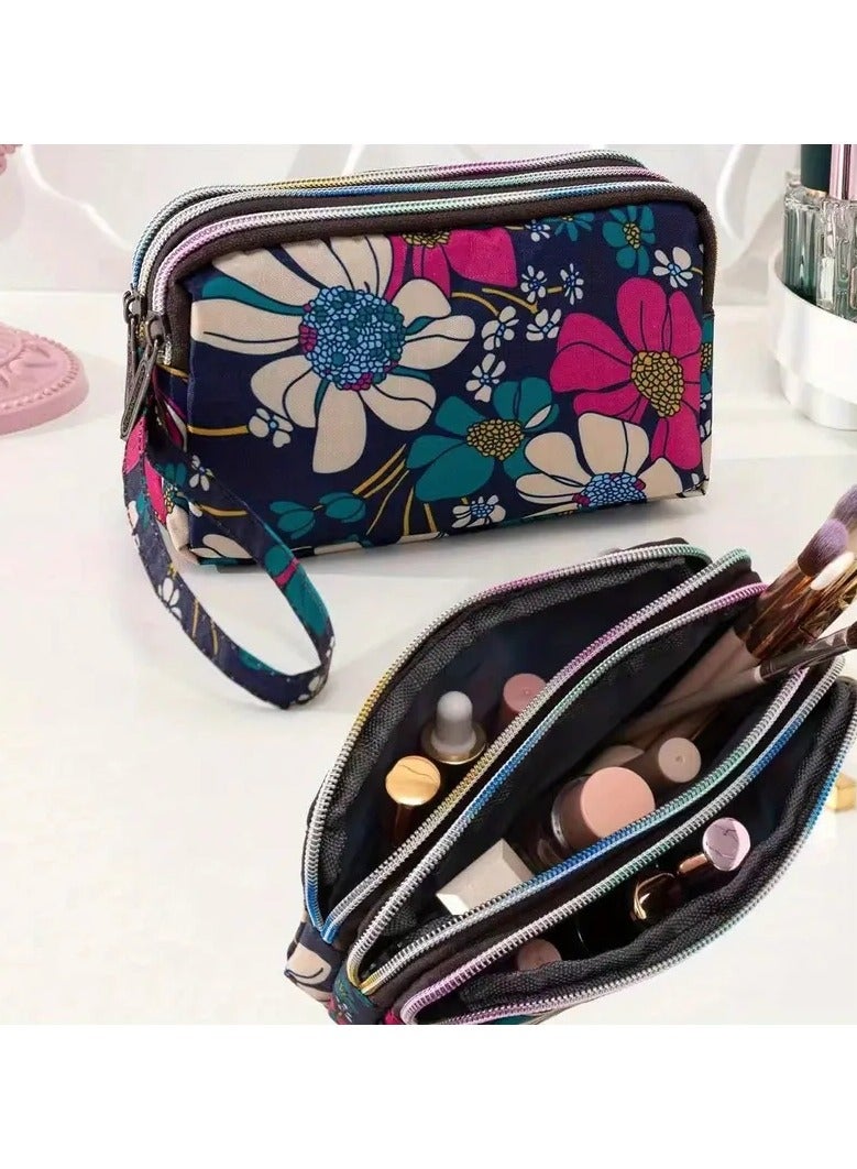 أوريتي محفظة معصم مطبوعة بالزهور-محفظة قابض كبيرة السعة للنساء ، مثالية للسفر والتنظيم - Image 4