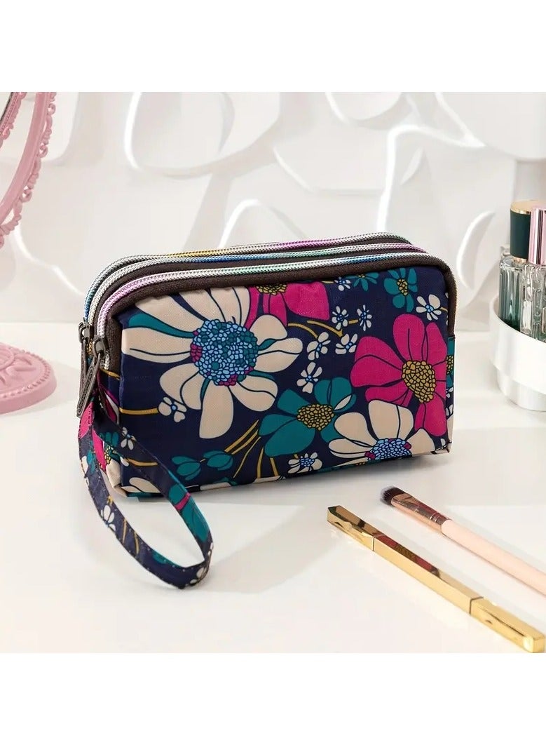 أوريتي محفظة معصم مطبوعة بالزهور-محفظة قابض كبيرة السعة للنساء ، مثالية للسفر والتنظيم - Image 5
