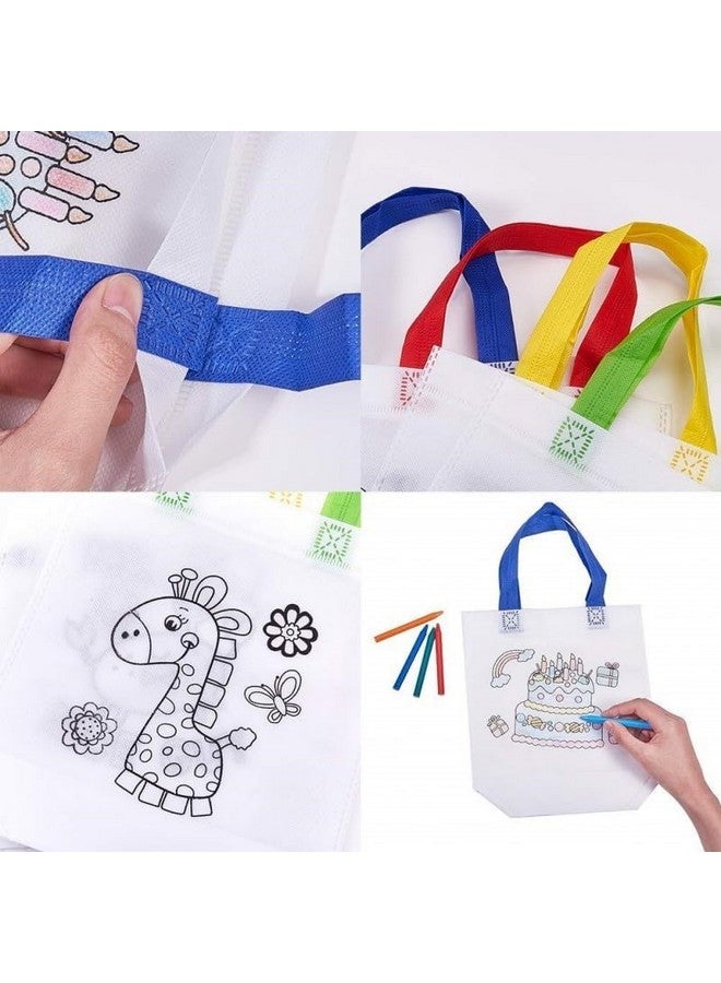Gold Leaf DIY Coloring Reusable Bags | Assorted Theme, Set of 20 11x12 Inches | Kids Party Favor Bags for All Events, Gift, Candy Treat Goody  - Image 5