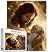 Tucocoo Jesus Christ Jigsaw Puzzles for Adults 1000 Pieces Savior Holding A Newborn Baby Abstract Art Jigsaw Puzzle Colorful DIY Craft Puzzles for Home Decoration Gifts Family Puzzle Perfect for Game Nights - Image 2