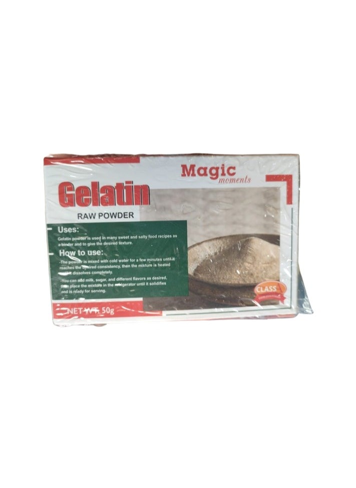 Magic Moments Raw Gelatin Powder 50 grams 