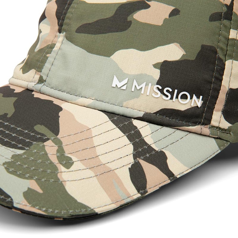 MISSION Cooling UPF Performance Hat - Unisex One Size Cap for Workouts, Golf & Running - Sweat & Water Activated Technology (Classic Camo Safari) - Image 3