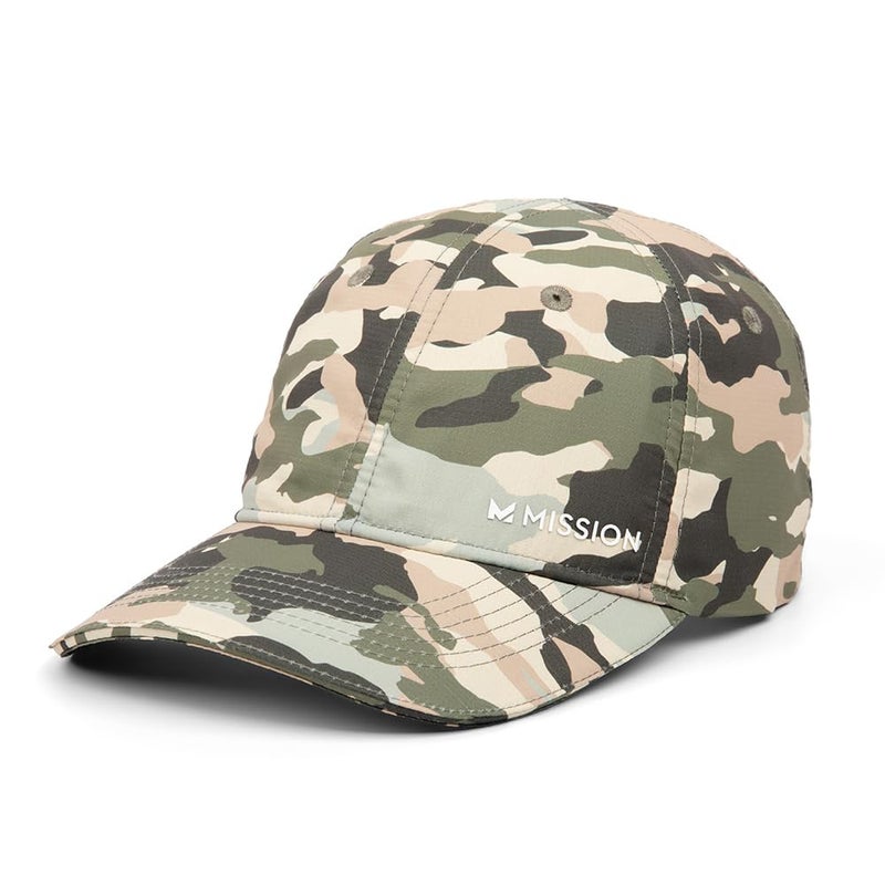 MISSION Cooling UPF Performance Hat - Unisex One Size Cap for Workouts, Golf & Running - Sweat & Water Activated Technology (Classic Camo Safari) - Image 1