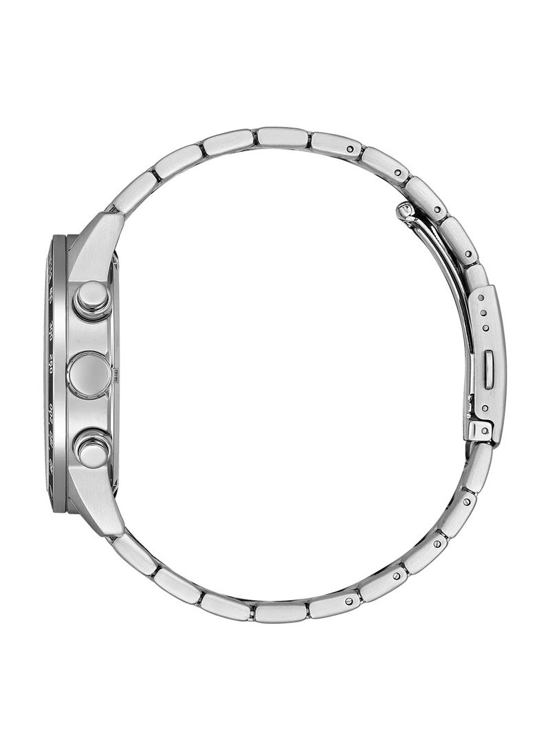 Citizen AN3680-50A Quartz Chronograph Wrist Watch for Men, 44 mm Diameter, Silver - Image 3