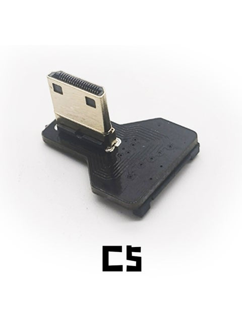 كابل Hdmi صغير ناعم للكاميرات وشاشات التلفاز وأجهزة الكمبيوتر عالية الوضوح 4K رأس واحد كمبيوتر رقمي كابل Hdmi اللون: HDMI صغير (C5)