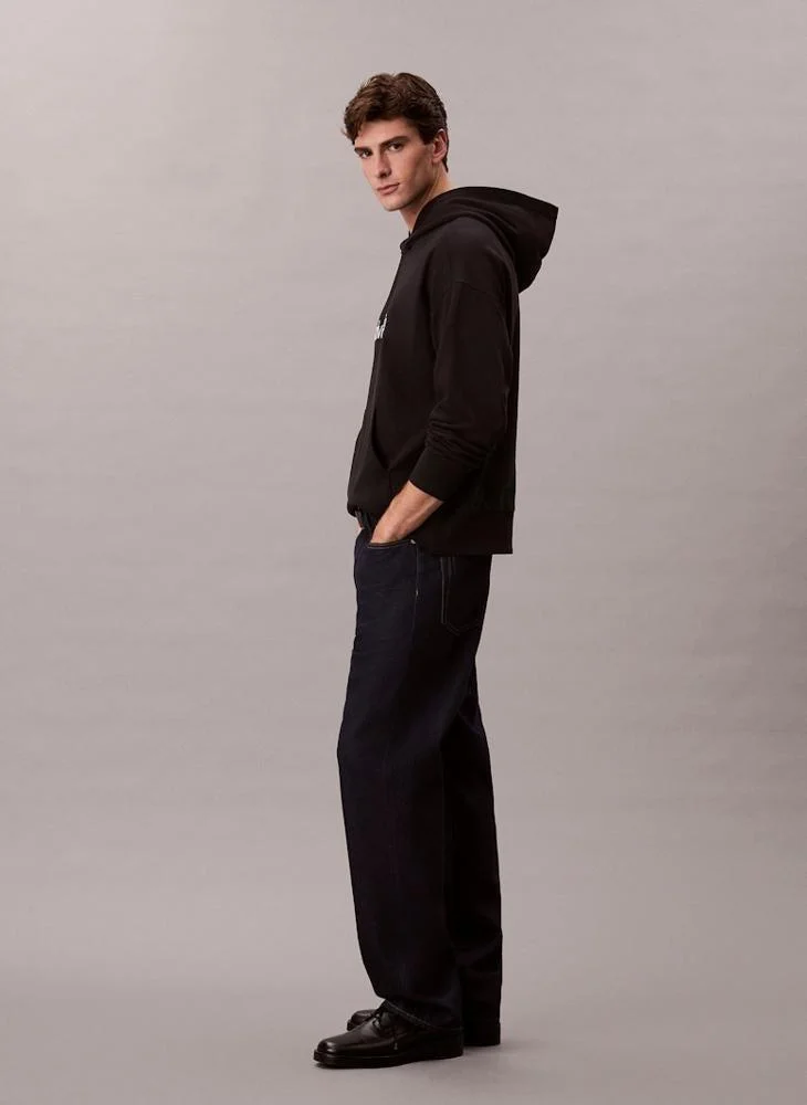 Calvin Klein  Logo Pullover Hoodie for Men | Best Price UAE