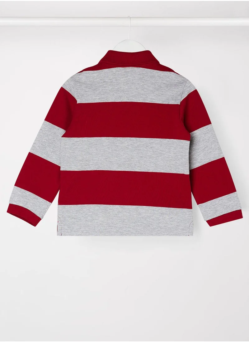 LACOSTE Infant Striped Polo