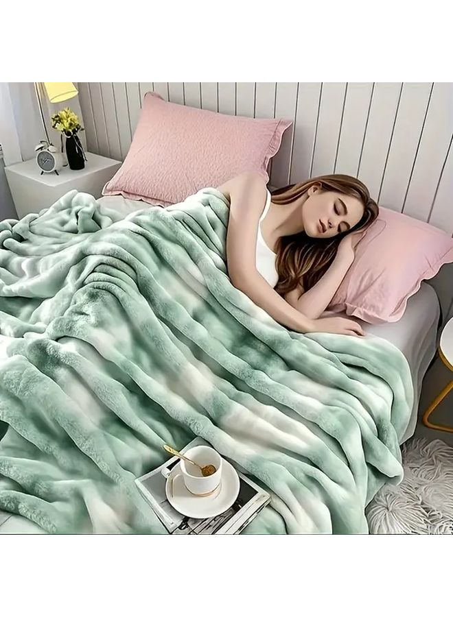 Purple Faux Fur Throw Blanket 40x60 Inches All Season Cozy Lightweight - Image 5