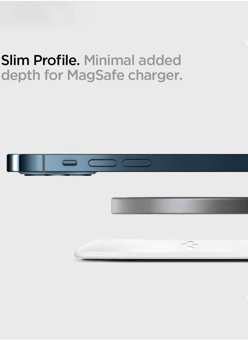 Spigen Mag Fit MagSafe Charger Pad for iPhone 13 / 12 Models (Charger Not included) - White  - Image 4