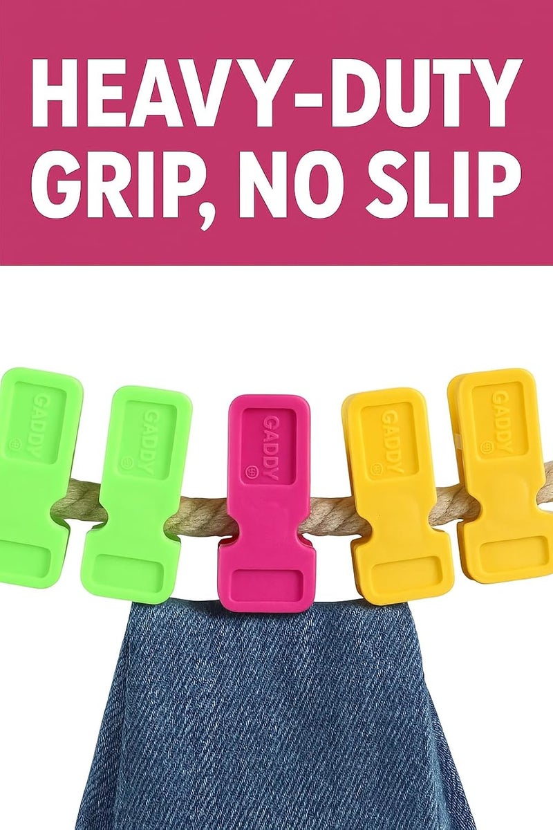 DADDY - G® Non Slip Heavy Quality Duty Rust Cloth Peg Plastic Hanging Clips for Cloth Drying/Pegs for Hanger/Ropes/Towel Dryer/Cloth Drying Pins - Image 4
