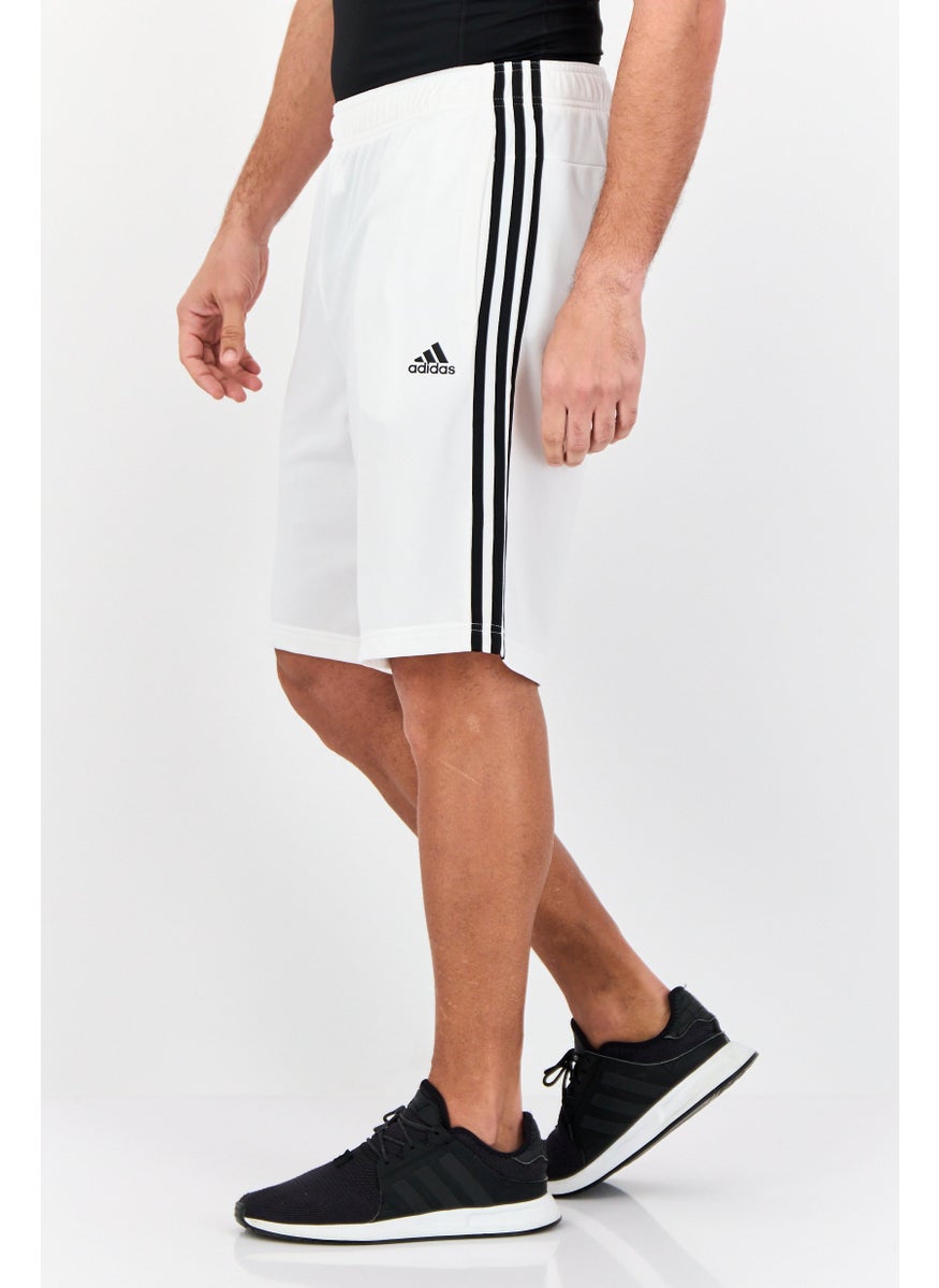 Adidas Men Sportswear Fit Training Shorts, White  - Image 3