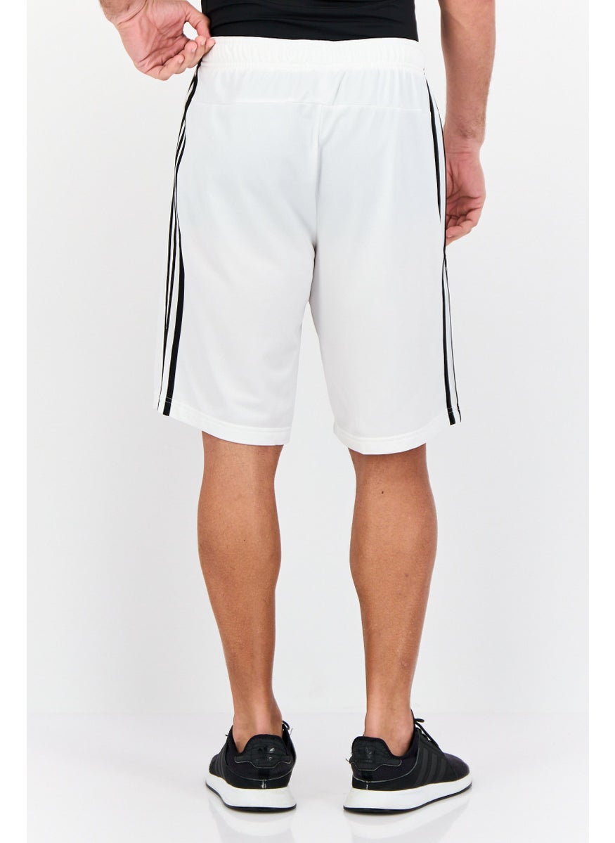 Adidas Men Sportswear Fit Training Shorts, White  - Image 4