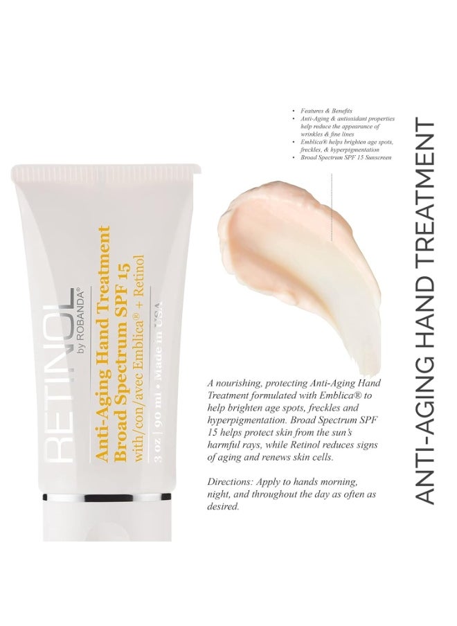 RETINOL Retinol Anti-Aging Hand Treatment │ Broad Spectrum SPF 15 + Retinol Cream to Repair Dry Skin  - Image 2