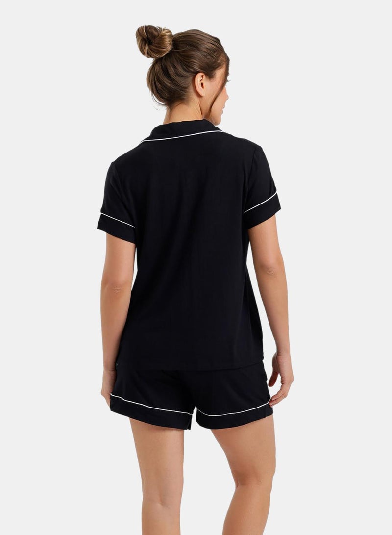 Carina Piped Short Pyjama Set - Image 4