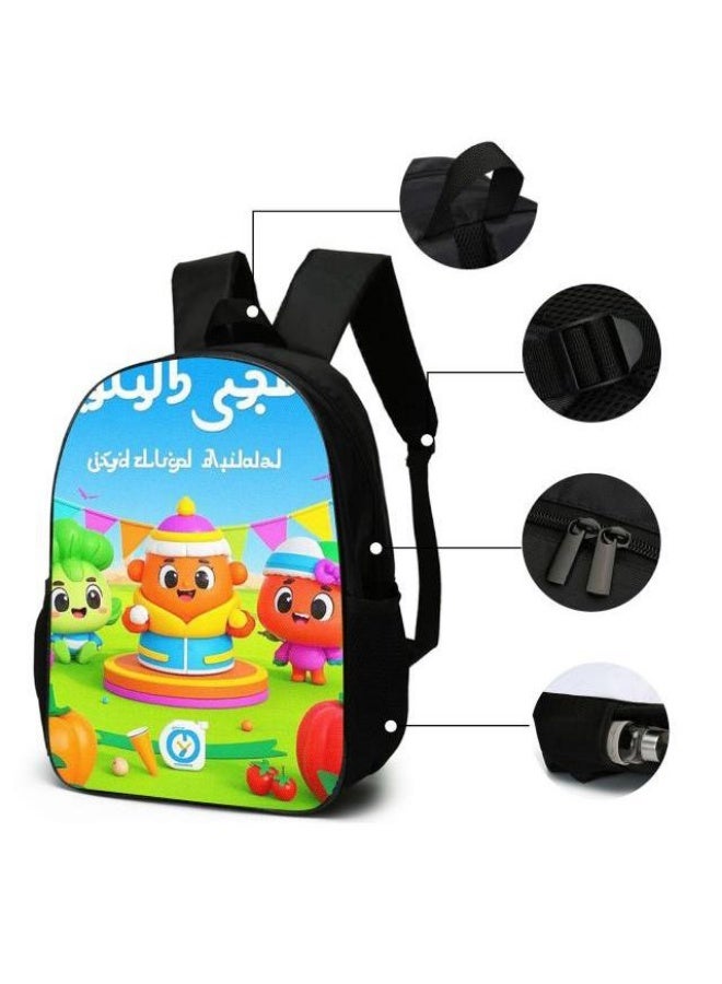 Cartoon style universal three-piece schoolbag - 406  - Image 5