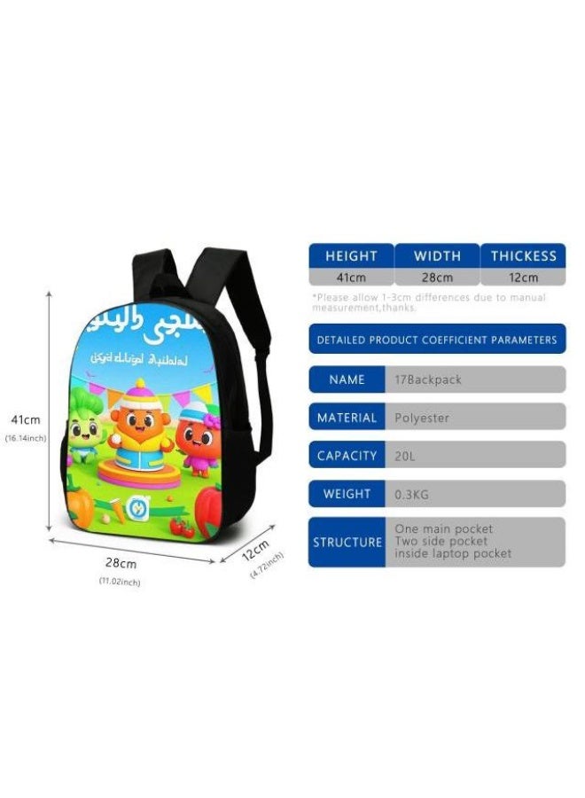 Cartoon style universal three-piece schoolbag - 406  - Image 3