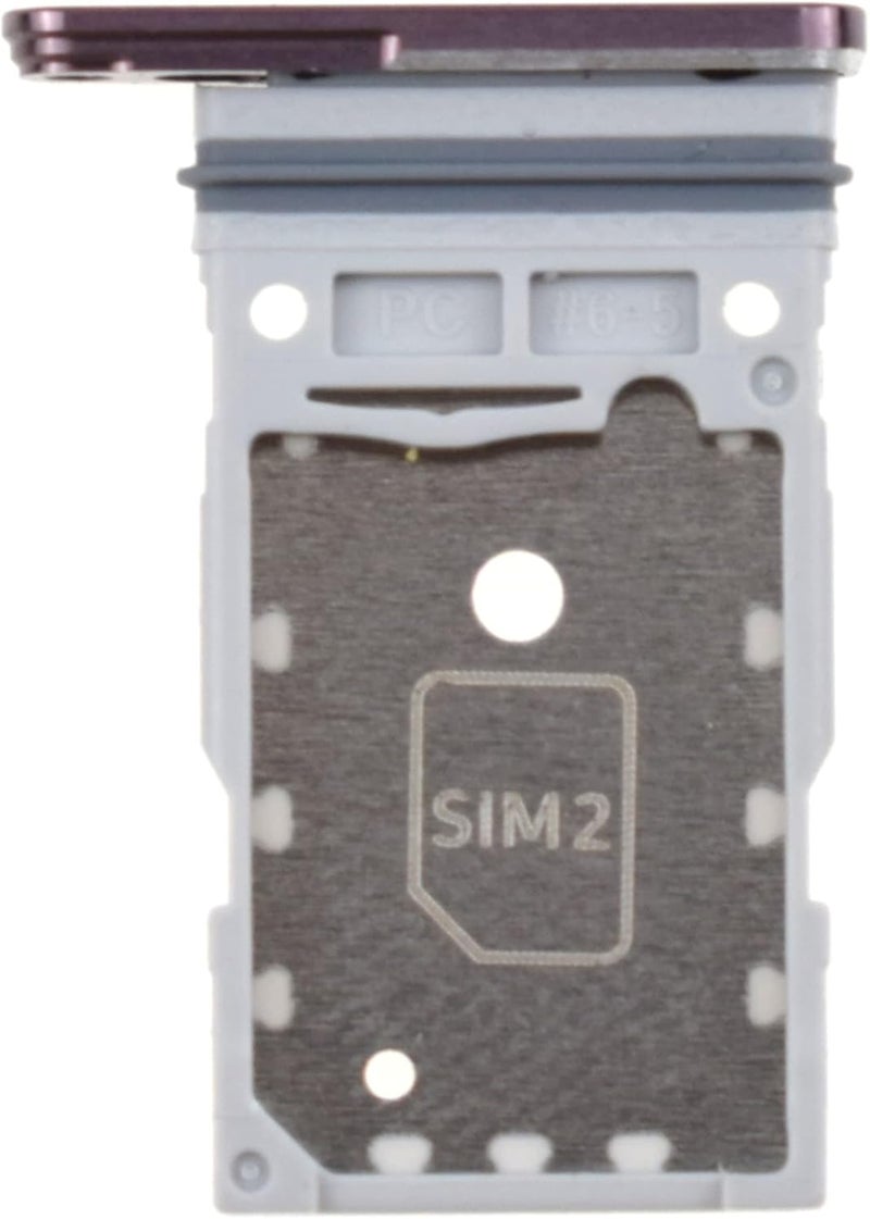 فيكير درج بطاقة SIM مزدوج لهاتف Samsung Galaxy S22 Ultra 5G SM-S908B حامل بطاقة SIM لـ SM-S908B بديل فتحة بطاقة SIM لـ SM-S908U SM-S908U1 أحمر بورغندي - Image 3
