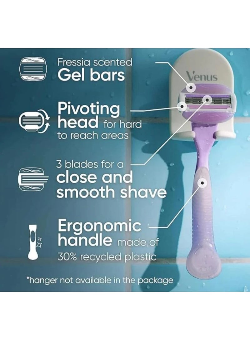 Gillette Women's Razors for Face and Body Hair Removal - 3 Blades - Image 2
