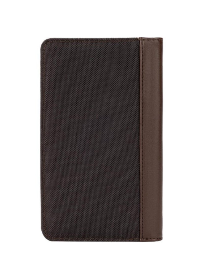 ROCO Business Card Holder 72 Cards8.5 X 5.4 cm Card Size Ballistic Fabric with Vinyl Trim Brown - Image 3