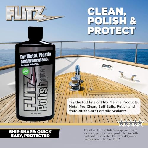 Flitz Multi Purpose Metal Polish Liquid - 3.4oz Bottle of USA-Made Tarnish Remover - For Aluminum, Chrome, Brass, Nickel, Silver - Non-Abrasive Metal Cleaner and Polish, Restorer (3 Pack) - Image 3