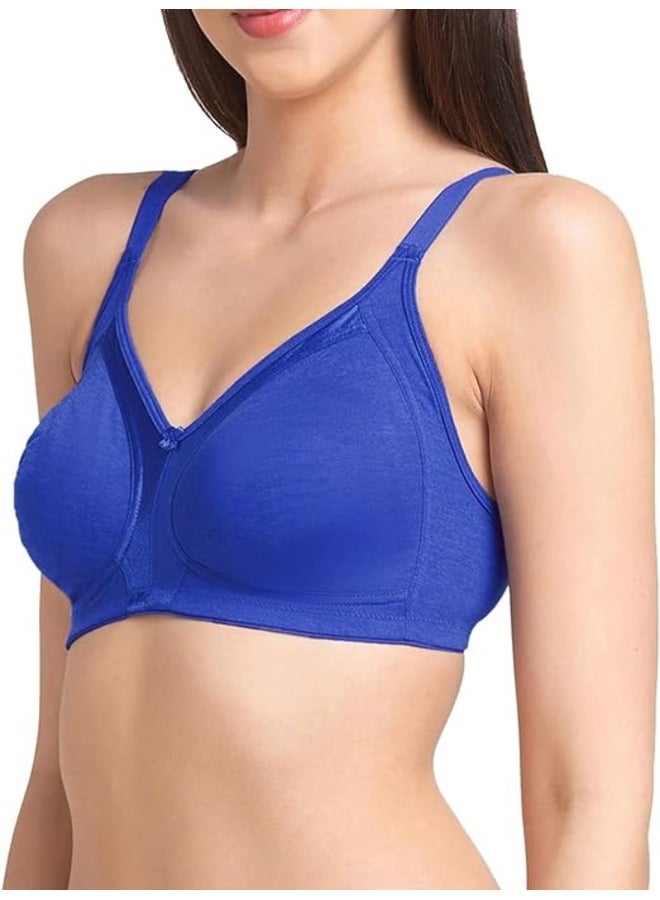 Love Bell Women's Everyday Bra - Cotton Spandex Four-way Stretch Shaping - Non-Padded, Minimizer, Wire-free, Super Comfort - Image 2