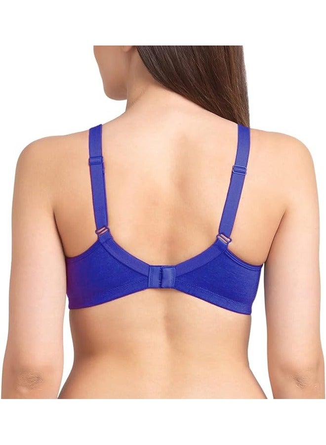 Love Bell Women's Everyday Bra - Cotton Spandex Four-way Stretch Shaping - Non-Padded, Minimizer, Wire-free, Super Comfort - Image 3