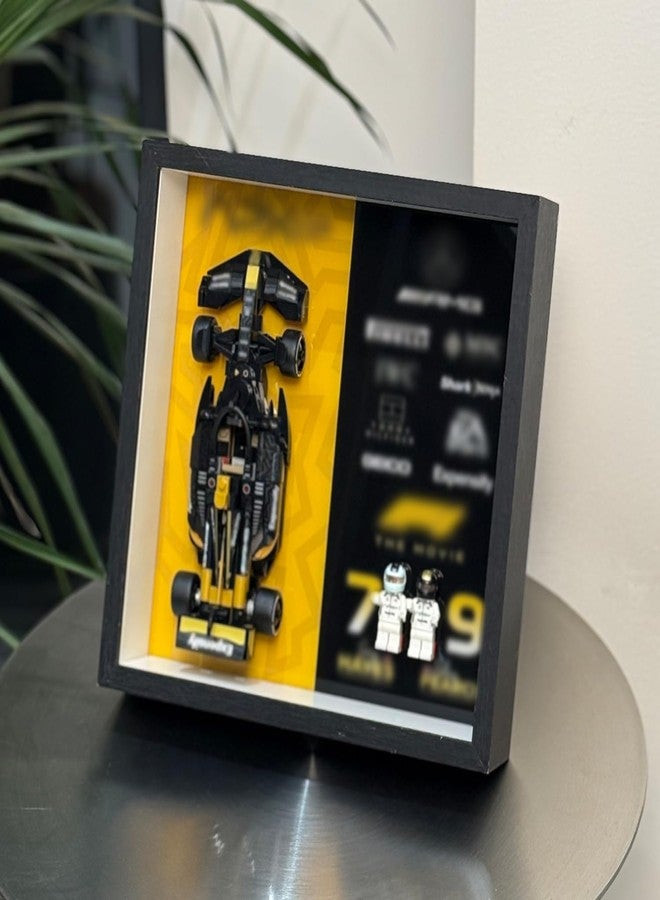 iLuane Display Wallboard for LEGO Speed Champion The Movie APXGP Team Race Car 77252 Toy Blocks, Adult Collectibles Wall Mount, Room or Office Decor(No Car Included) - Image 3