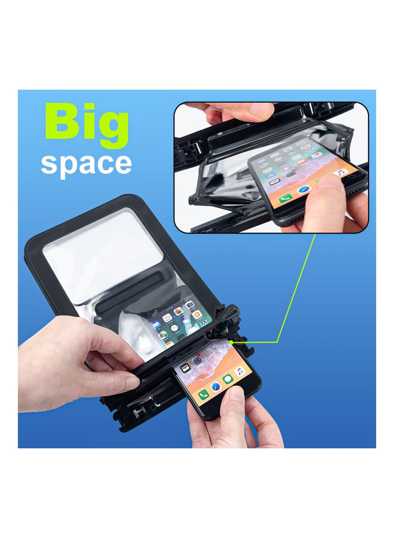 Large Floating Waterproof Phone Pouch - 2 Pack Underwater Dry Bag for iPhone and Galaxy, Double Space Waterproof Phone Case for Swimming and Vacation Use. - Image 4