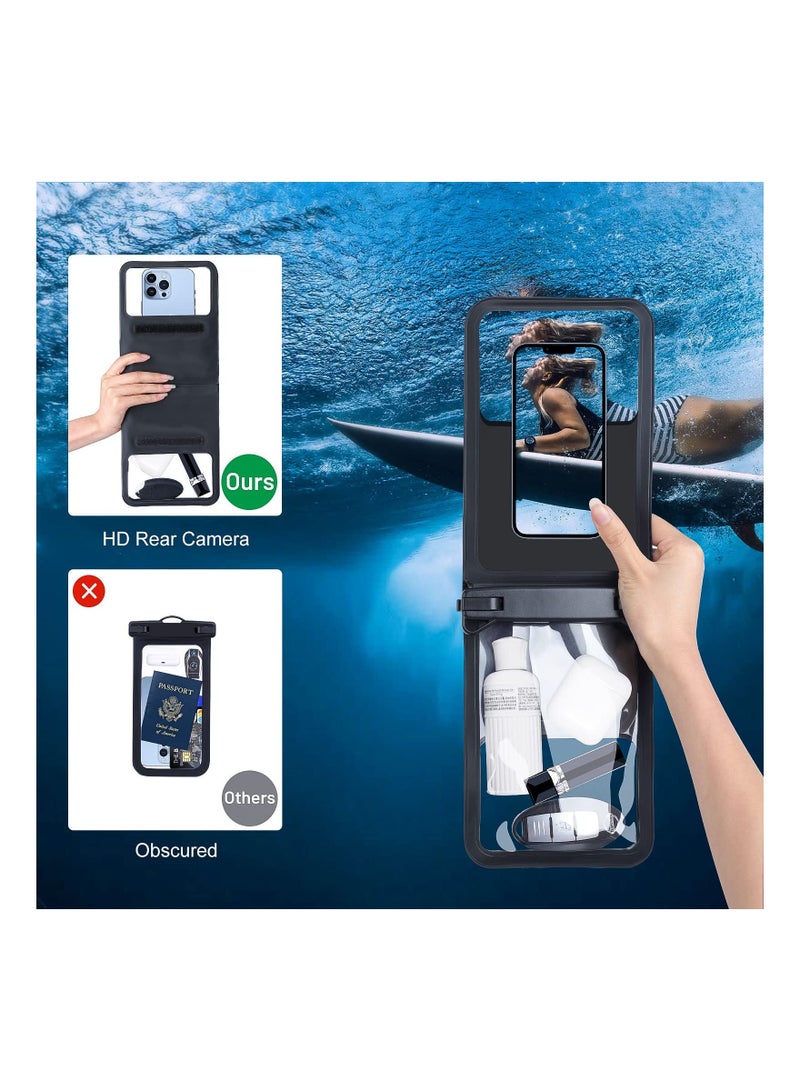 Large Floating Waterproof Phone Pouch - 2 Pack Underwater Dry Bag for iPhone and Galaxy, Double Space Waterproof Phone Case for Swimming and Vacation Use. - Image 5