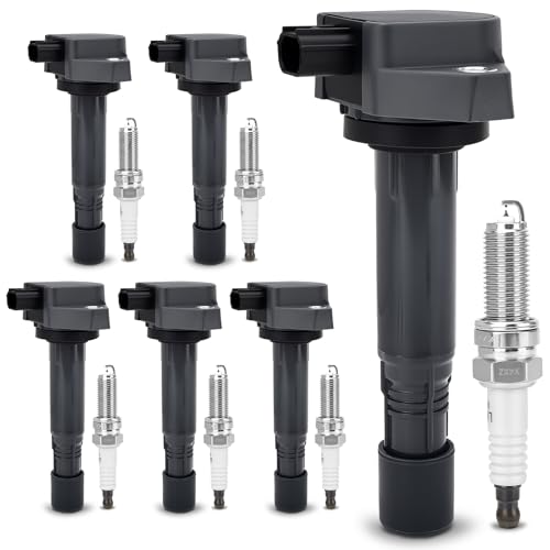 X4XZ UF624 Ignition Coil 97390 Double Iridium Spark Plug for Acura 1013 MDX1315 RDX1013 ZDXHonda 0915 Pilot0914 Ridgeline 35L 37L Replaces 30520RN0A01 E1124 - Image 1