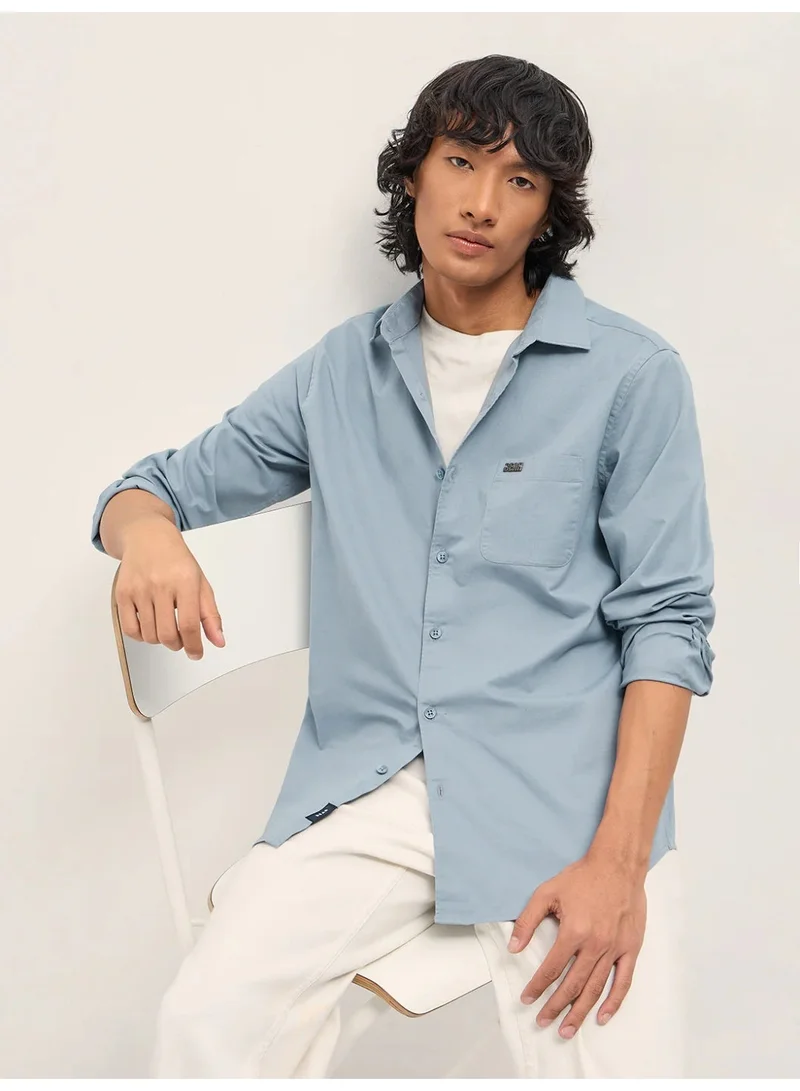 THE BEAR HOUSE  Men’s Long Sleeve Shirt – Classic, Comfortable and Stylish Essential for Work, Travel or Casual Outings for Men | Best Price UAE
