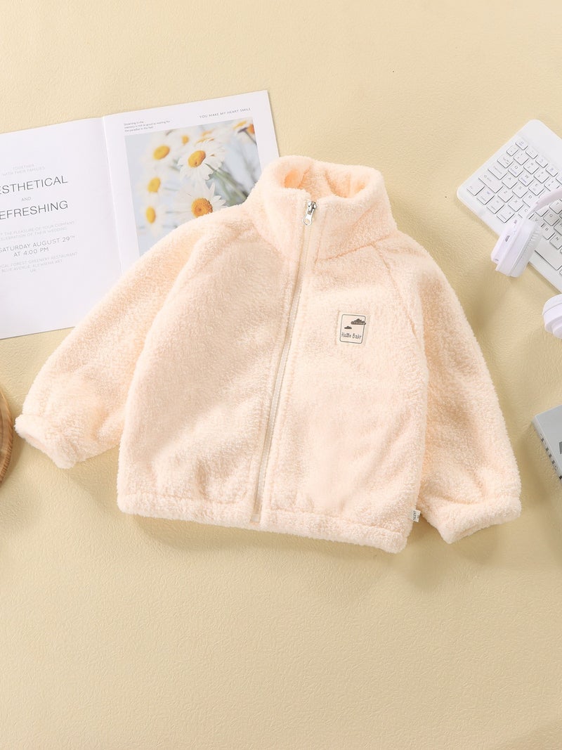 Children'S Thickeneded Warm Outwear, Woolen Sweater, Baby Cloud Velvet Cardigan, Boys And Girls, Fashionable And Stylish When Going Out In - Image 4