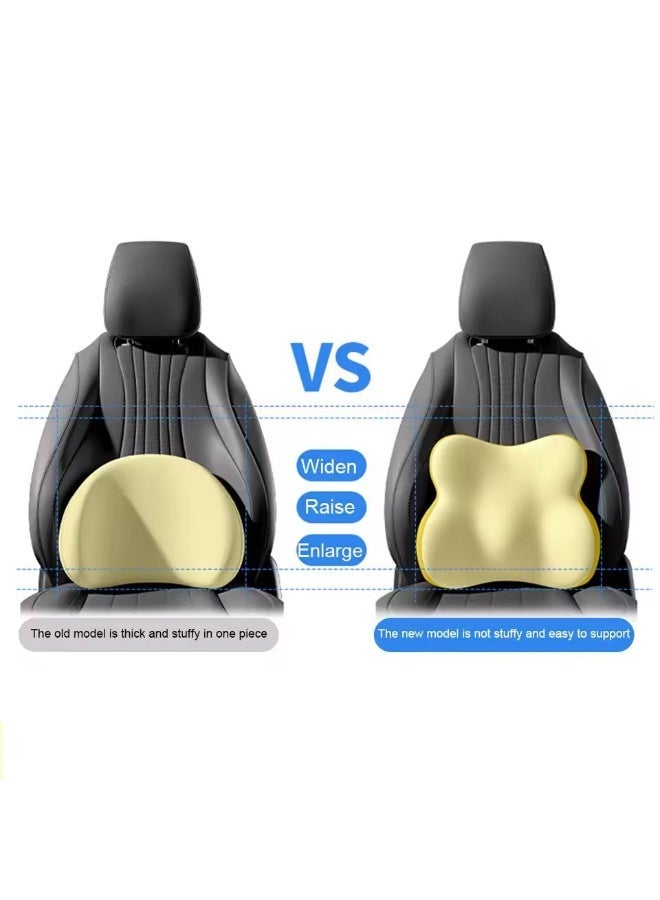 Jourvent Ergonomic Memory Foam Car Headrest & Lumbar Support Pillow – Neck & Back Support Cushion for Car, Office Chair & Home Comfort. - Image 5