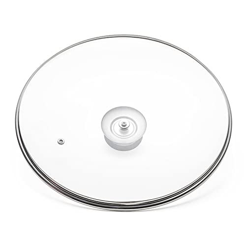 Eooch Tempered Glass Lid with Heat Resistant Handle,12"/30cm, Clear - Image 2