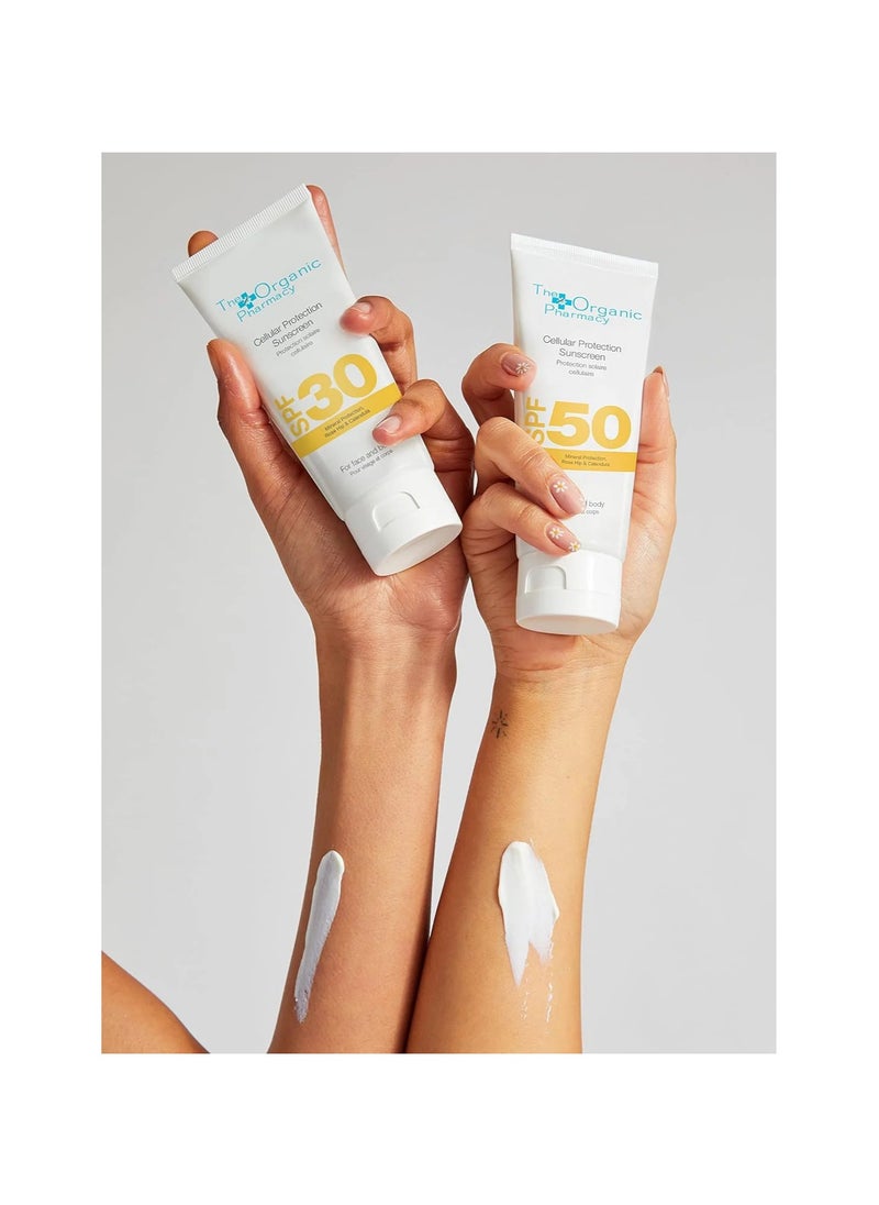 The Organic Pharmacy - The Organic Pharmacy Cellular Protect Sunscreen Spf30 100ml - Image 1