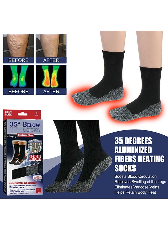 Heated Socks, Self Heating Socks, Tourmaline Self-Heating Magnetic Socks, Massage Socks for Men and Women, Foot Warmer Socks, Great for Outdoor Mountaineering, Skiing, Fishing - Image 2