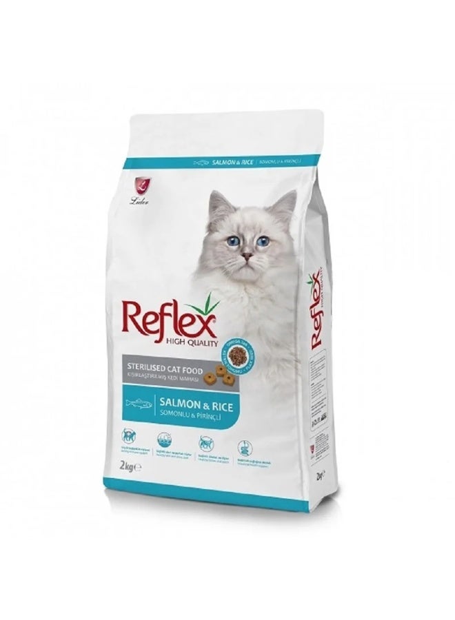 REFLEX Sterilised Cat Dry Food Salmon & Rice 2KG