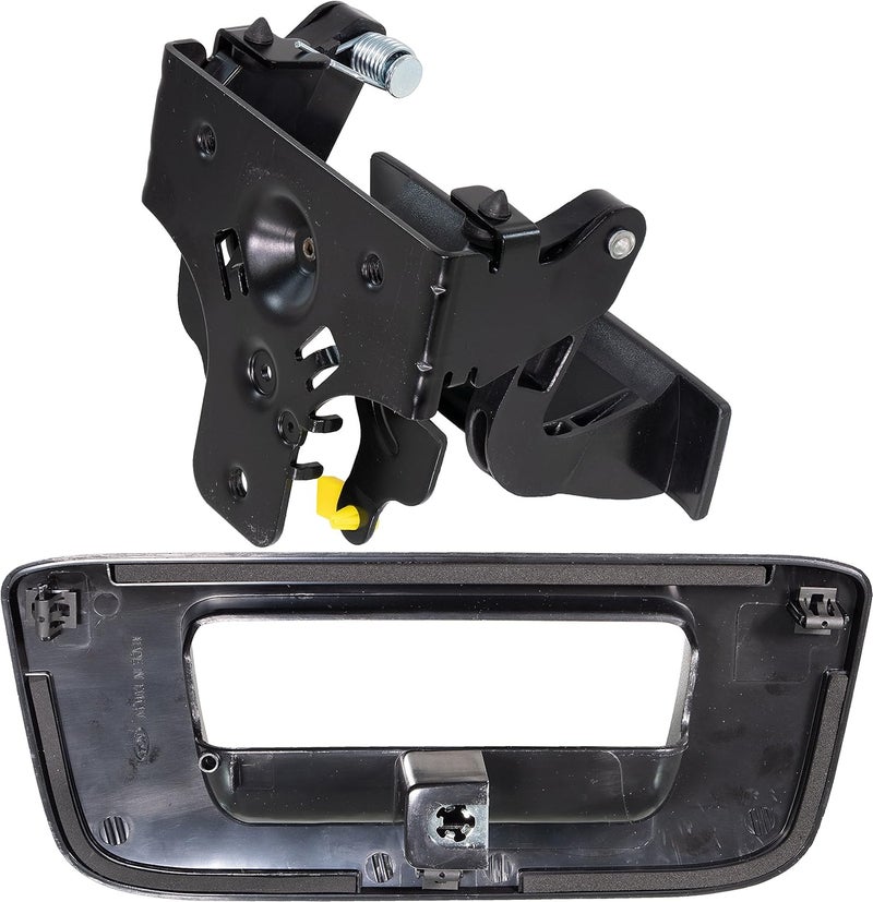 APDTY 140171 Tailgate Cable Latch Rod Handle & Trim Bezel Kit Without Keyhole - Image 3