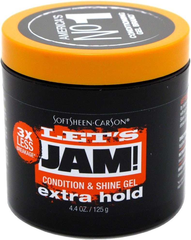 Lets Jam Shine Conditioning Gel Extra Hold 4 oz Jar Pack of 2