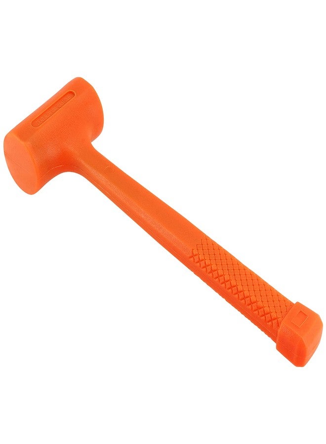 MUKLEI 2 Piece 4 Lb 14" x 5.3" Dead Blow Hammer Orange, Durable Rebound Resistant Dead Blow Hammer with Non-Slip Grip, Non-Marring Dead Blow Mallet - Image 4